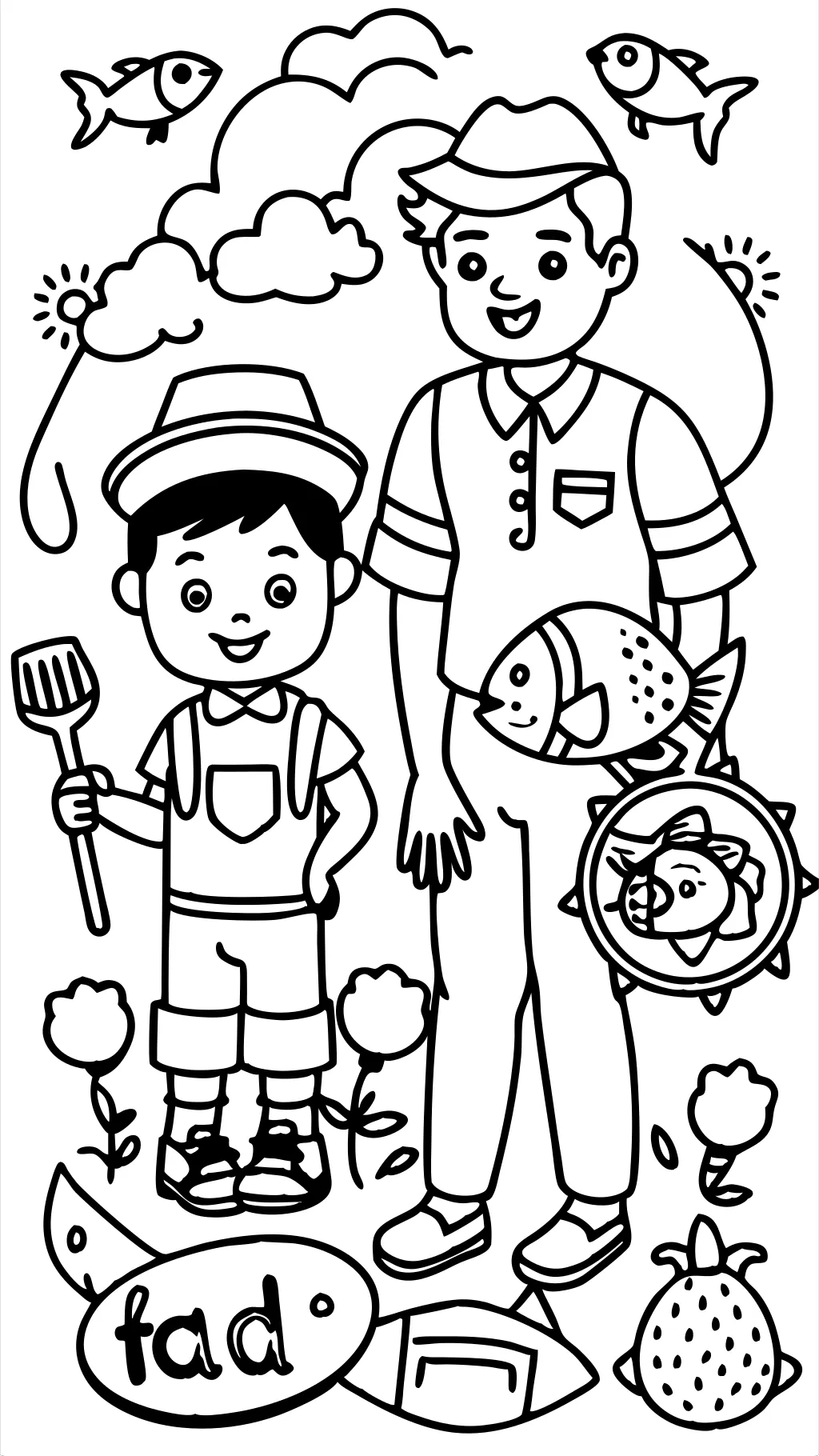 coloring pages for father’s day